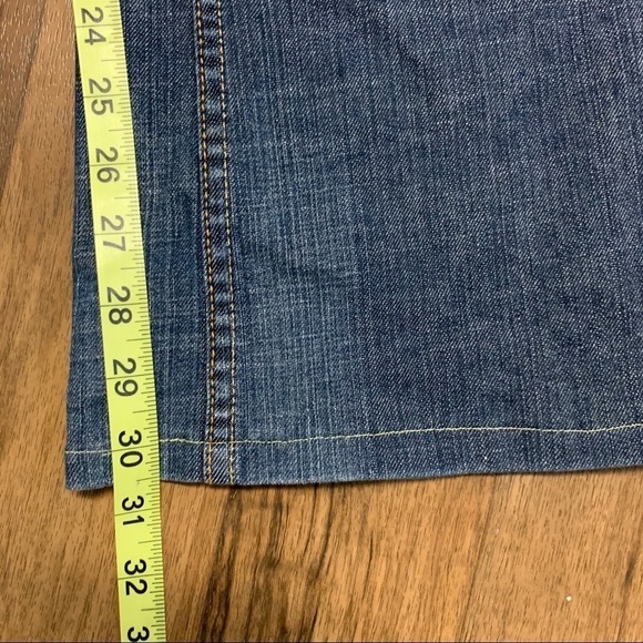 Bebe Medium Wash Flare Leg Denim Jeans 29 - Picture 6 of 6